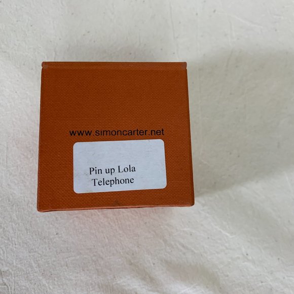 Simon Carter Telephone Pinup Lola Cufflinks in Silver-Tone - Picture 7 of 7